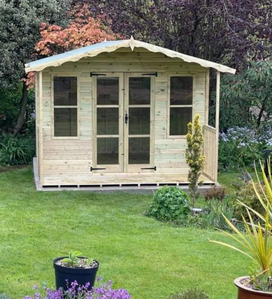 Tanalised Traditional Summerhouse Keighley Timber & Fencing sheds www.keighleytimbersheds.co.uk