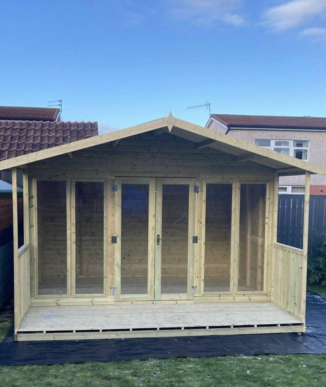 Tanalised Charlotte Apex Summerhouse Keighley Timber & Fencing sheds www.keighleytimbersheds.co.uk