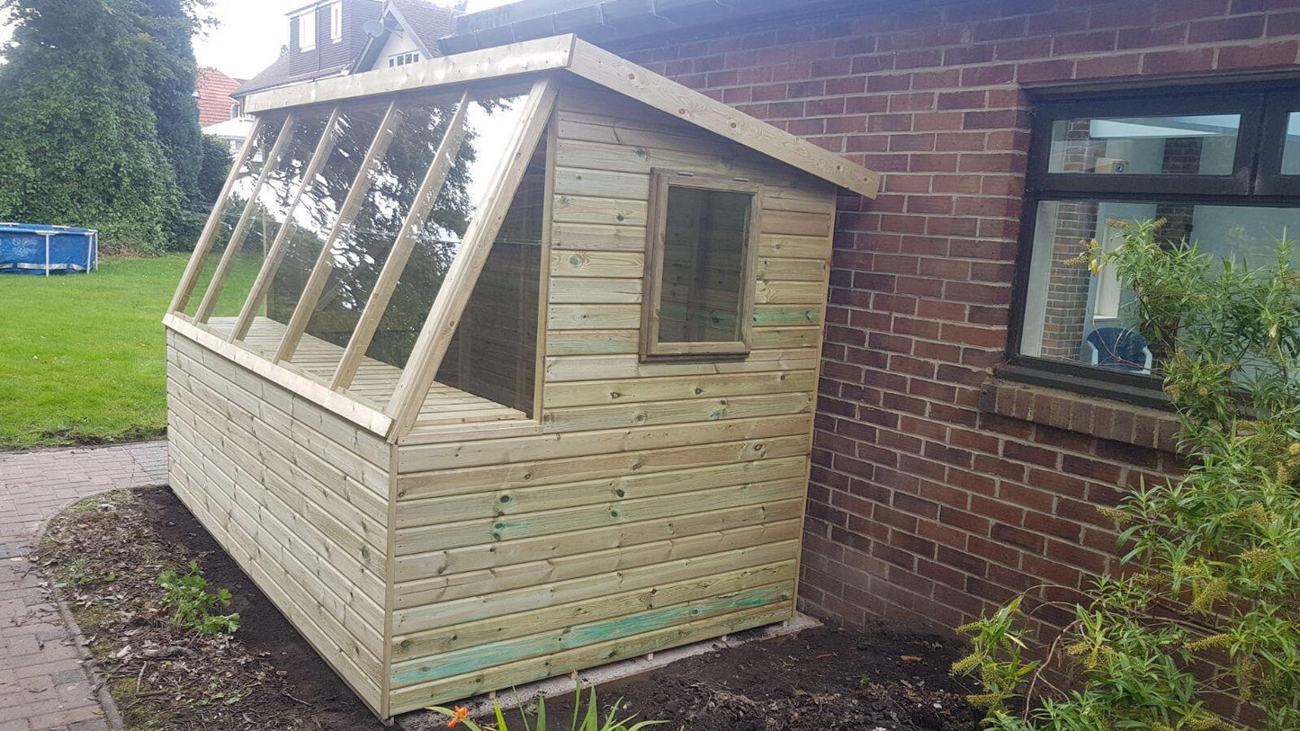 Tanalised Potting Shed Keighley Timber & Fencing sheds www.keighleytimbersheds.co.uk